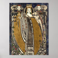 Reina de clubes por Margaret Macdonald Mackintosh