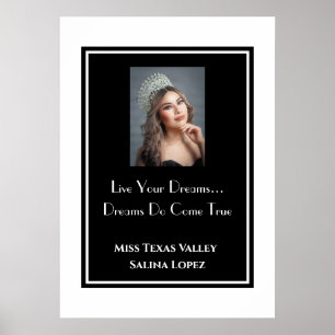 Póster Reina de concurso vive tu Poster de sueños