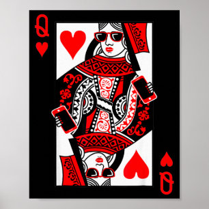 Póster Reina De Corazones - Disfraz Antiguo Día De San Va