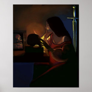 Póster Reina de espadas