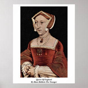 Póster Reina De Inglaterra Por Hans Holbein El Joven