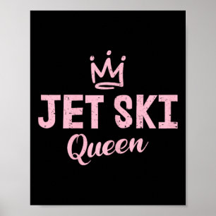 Póster Reina de Jet Ski Amante de Jet-ski