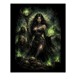 Póster Reina de la Llama Verde