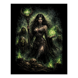 Póster Reina de la Llama Verde