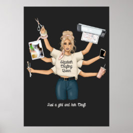 Póster Reina de la manualidad caprichosa