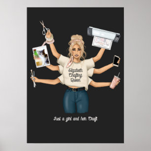 Póster Reina de la manualidad caprichosa
