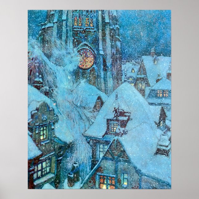 Póster Reina de la nieve en el Ilustracion Dulac de invie (Frente)