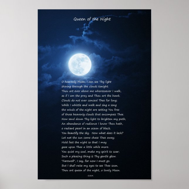 Póster Reina De La Noche (Frente)