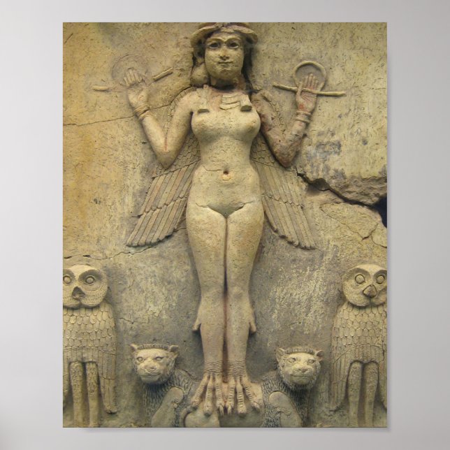 Póster Reina De La Noche - Burney Relief Lilith (Frente)