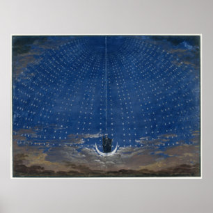 Póster Reina de la noche Mozart Magic Flute Zauberflöte