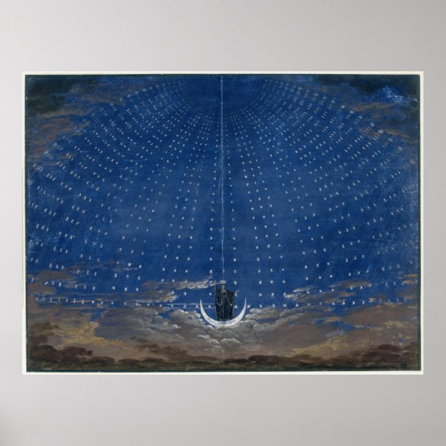 Póster Reina de la noche Mozart Magic Flute Zauberflöte (Frente)