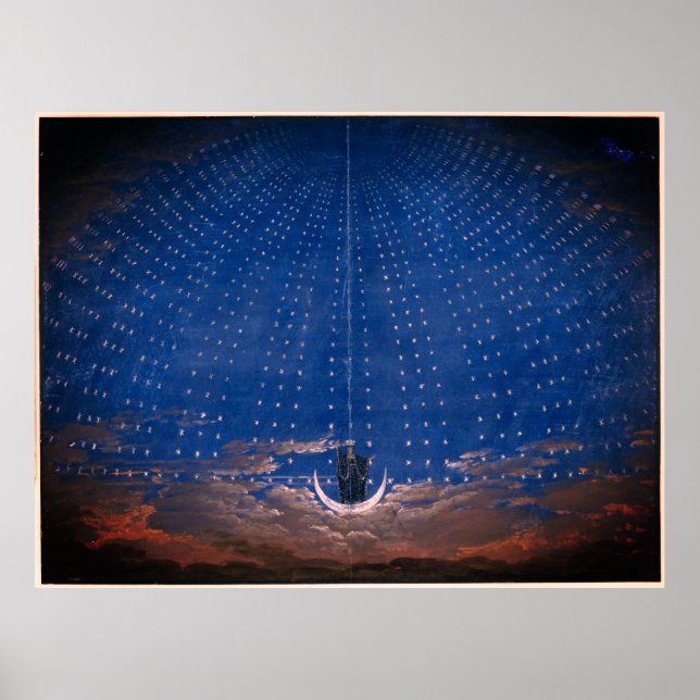 Póster Reina de la noche Mozart Magic Flute Zauberflöte (Frente)