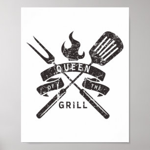 Póster Reina De La Parrillada - Cita Maestro De Parrillad