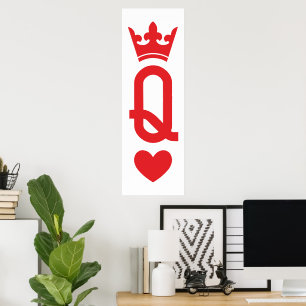 Póster Reina de las tarjetas