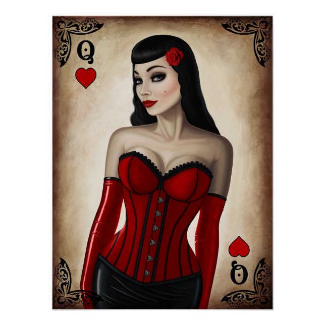 Póster Reina de los corazones (Anverso)