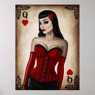 Póster Reina de los corazones