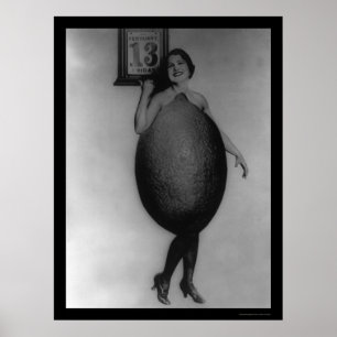 Póster Reina de los Lemones el viernes 13 de 1920