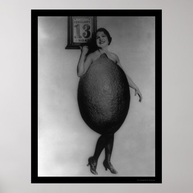 Póster Reina de los Lemones el viernes 13 de 1920 (Frente)