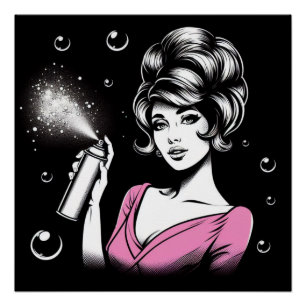 Póster Reina del aerosol