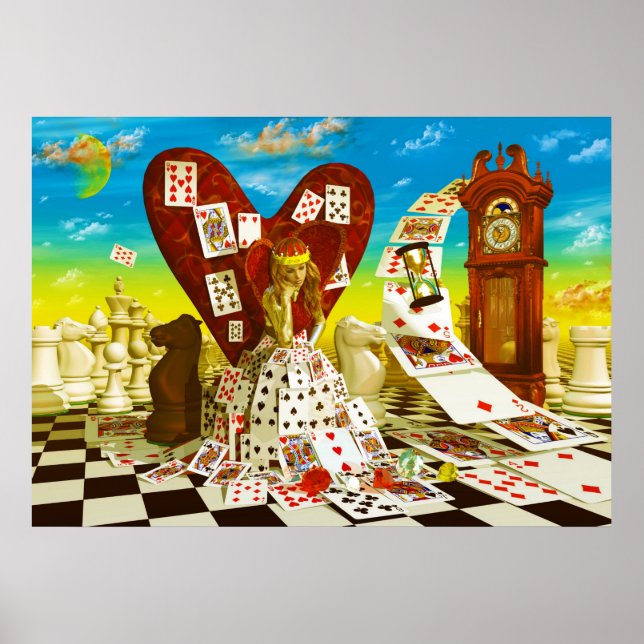Póster Reina del ajedrez (Frente)