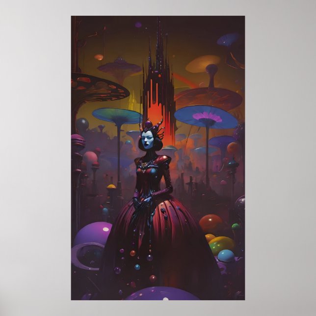 Póster Reina del Castillo de Ámbar (Frente)