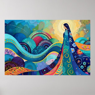 Póster Reina del cielo la asunción