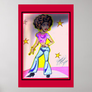Póster Reina del disco