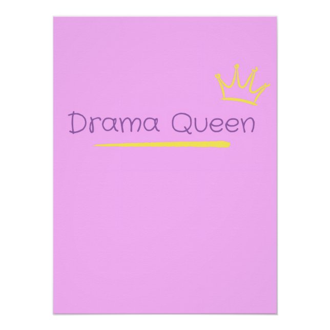 Póster Reina del Drama (Anverso)