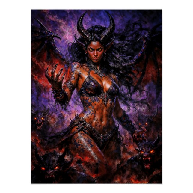 Póster Reina del Infierno Lilith (Anverso)