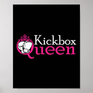 Póster Reina del Kickbox es chica kickboxing es mujer kic