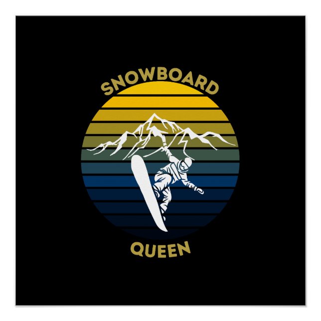 Póster Reina del Snowboard (Anverso)