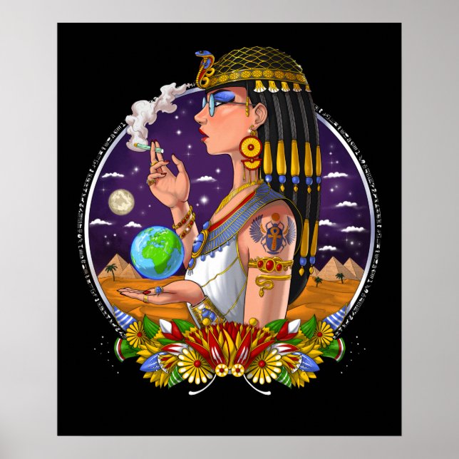 Póster Reina egipcia Cleopatra (Frente)