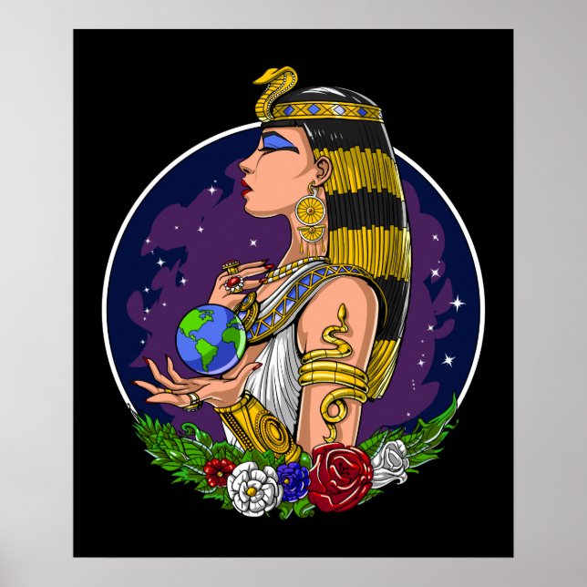 Póster Reina egipcia Cleopatra (Frente)