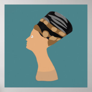 Póster Reina egipcia Nefertiti