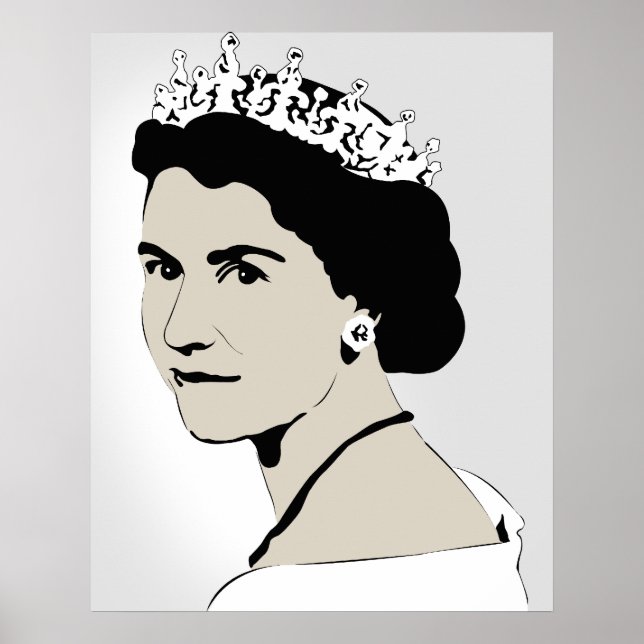 Póster reina elizabeth (Frente)