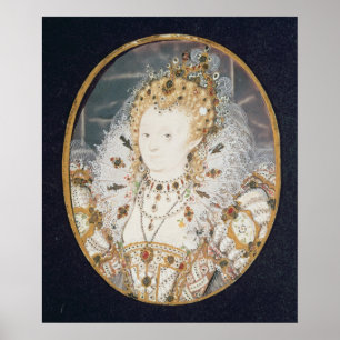 Póster Reina Elizabeth I, c.1595-1600