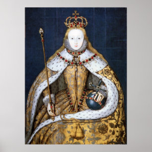Póster Reina Elizabeth I: Coronación