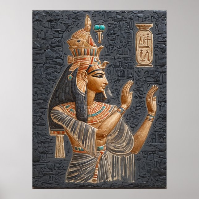 Póster Reina faraónica Hatshepsut (Frente)