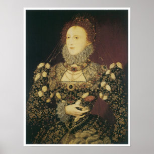 Póster Reina Isabel I, 1575