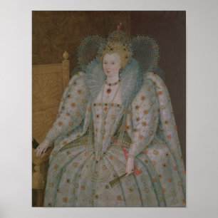 Póster Reina Isabel I de Inglaterra e Irlanda