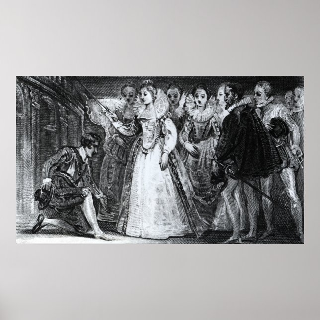 Póster Reina Isabel I Knighting Francis Drake (Frente)