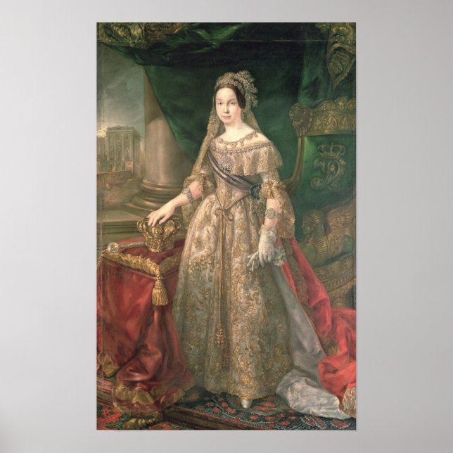 Póster Reina Isabel II 1843 (Frente)