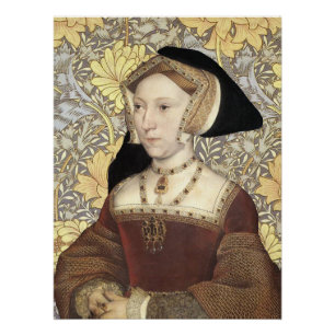 Póster Reina Jane Seymour de Inglaterra Retrato