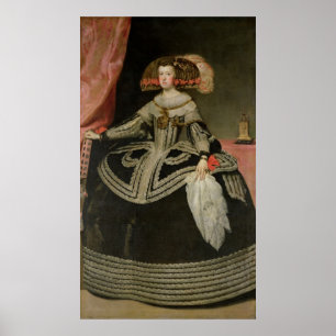 Póster Reina María Ana de Austria , c. 1652