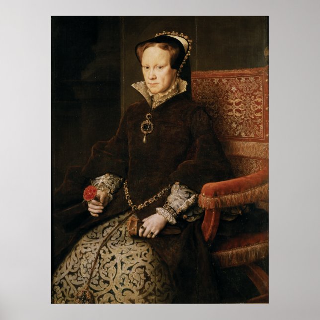 Póster Reina María I de Inglaterra María Tudor por Antoni (Frente)