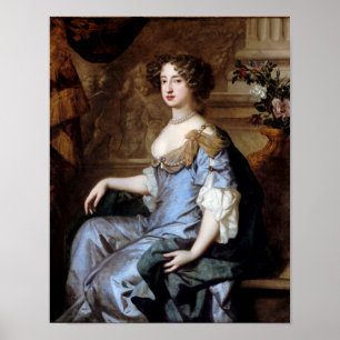 Póster Reina María II de Sir Peter Lely