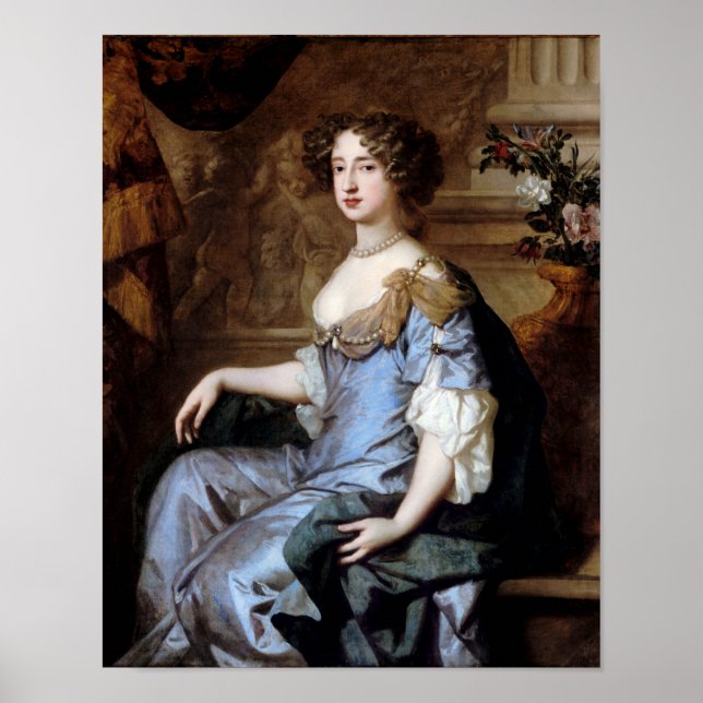 Póster Reina María II de Sir Peter Lely (Frente)