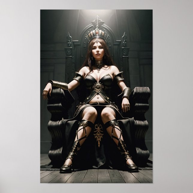 Póster Reina Negra (Frente)