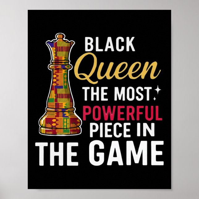 Póster Reina Negra La Pieza Más Poderosa Del Juego _1 (Frente)