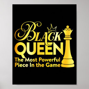 Póster Reina Negra La Pieza Más Poderosa En El Juego Gi